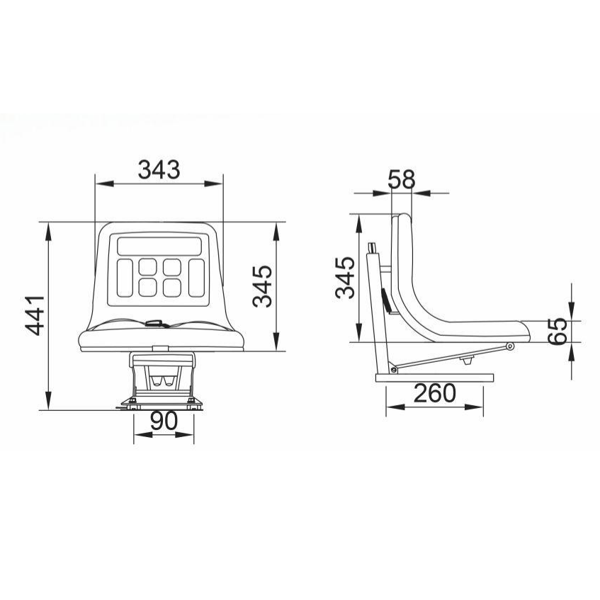 Universal Tractor Seat – Durable & Comfortable Upgrade for All Models Universal Tractor Seat – Durable & Comfortable Upgrade for All Models